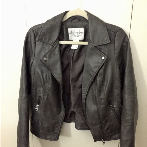 Good as 🆕 American Rag faux leather moto jacket - Picture 3 of 5
